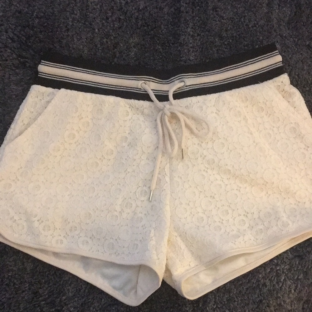 NWOT Lace Overlay Shorts